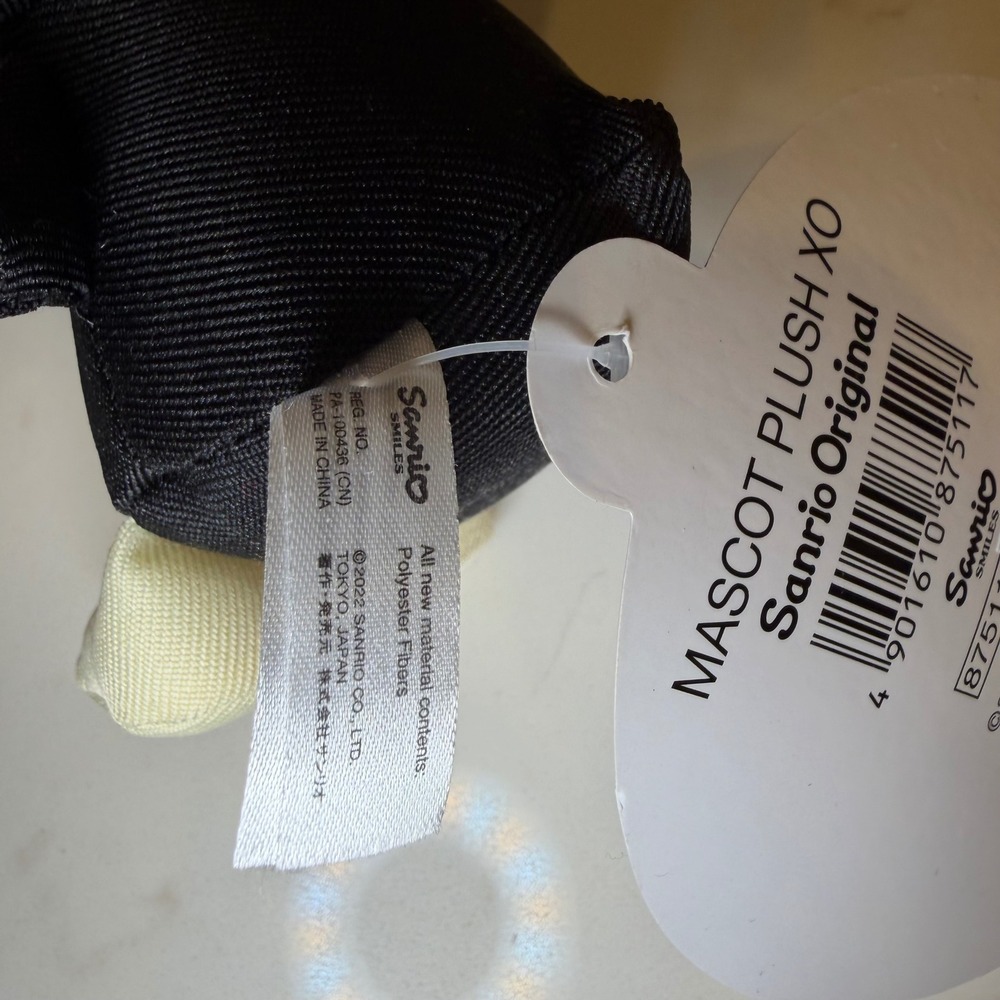 Sanrio Bad Badtz-Maru Mascot Plush Keychain XO Charm NWT 5 Inch 2022 Original - Picture 2 of 8
